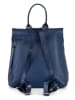 Anna Morellini Leder-Rucksack "Azalea" in Dunkelblau - (B)30 x (H)31 x (T)11 cm