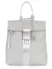 Anna Morellini Leder-Rucksack "Azalea" in Grau - (B)30 x (H)31 x (T)11 cm