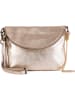 Anna Morellini Leder-Umhängetasche "Beverly" in Gold - (B)22 x (H)18 x (T)2 cm
