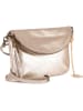 Anna Morellini Leren schoudertas "Beverly" goudkleurig - (B)22 x (H)18 x (D)2 cm