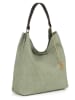 Anna Morellini Leder-Schultertasche "Sebastiana" in Grün - (B)38 x (H)36 x (T)14 cm