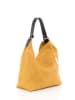 Anna Morellini Leren schoudertas "Sebastiana" mosterdgeel - (B)38 x (H)36 x (D)14 cm