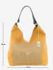 Anna Morellini Leren schoudertas "Sebastiana" mosterdgeel - (B)38 x (H)36 x (D)14 cm