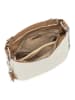 Anna Morellini Leder-Schultertasche "Fiorella" in Creme - (B)30 x (H)27 x (T)9 cm