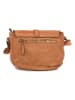 Anna Morellini Leren schoudertas "Luigia" lichtbruin - (B)23 x (H)19 x (D)9 cm