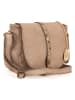Anna Morellini Leren schoudertas "Luigia" beige - (B)23 x (H)19 x (D)9 cm