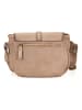 Anna Morellini Leren schoudertas "Luigia" beige - (B)23 x (H)19 x (D)9 cm