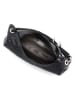 Anna Morellini Leder-Schultertasche "Concetta" in Schwarz - (B)38 x (H)34 x (T)19 cm