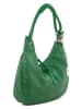 Anna Morellini Leder-Schultertasche "Concetta" in Grün - (B)38 x (H)34 x (T)19 cm