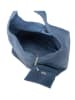 Anna Morellini Leder-Schultertasche "Palladia" in Blau - (B)38 x (H)30 x (T)2 cm