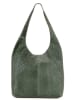 Anna Morellini Leder-Schultertasche "Palladia" in Grün - (B)38 x (H)30 x (T)2 cm