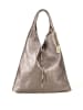 Anna Morellini Leder-Schultertasche "Elvia " in Grau - (B)40 x (H)31 x (T)2 cm