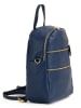 Anna Morellini Leder-Rucksack "Zeolla" in Dunkelblau - (B)22 x (H)29 x (T)11 cm