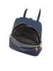Anna Morellini Leren rugzak "Zeolla" donkerblauw - (B)22 x (H)29 x (D)11 cm