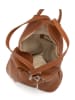 Anna Morellini Leren rugzak "Renata" cognackleurig - (B)24,5 x (H)30 x (D)7 cm