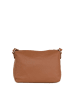 Anna Morellini Leder-Umhängetasche "Orlanda" in Camel - (B)29 x (H)23 x (T)12 cm