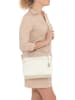 Anna Morellini Leder-Umhängetasche "Orlanda" in Creme - (B)29 x (H)23 x (T)12 cm