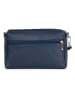 Anna Morellini Leder-Umhängetasche "Idalia" in Dunkelblau - (B)24 x (H)16 x (T)9 cm