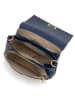 Anna Morellini Leren schoudertas "Matalia" donkerblauw - (B)22 x (H)17 x (D)9 cm
