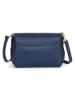 Anna Morellini Leren schoudertas "Matalia" donkerblauw - (B)22 x (H)17 x (D)9 cm