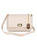 Anna Morellini Leder-Umhängetasche "Matalia" in Beige - (B)22 x (H)17 x (T)9 cm