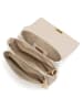 Anna Morellini Leder-Umhängetasche "Matalia" in Beige - (B)22 x (H)17 x (T)9 cm