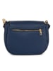 Anna Morellini Leren schoudertas "Iseppa" donkerblauw - (B)24 x (H)21 x (D)9 cm