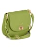 Anna Morellini Leder-Umhängetasche "Iseppa" in Grün - (B)24 x (H)21 x (T)9 cm