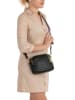 Anna Morellini Leder-Umhängetasche "Aldina" in Schwarz - (B)22 x (H)18 x (T)11 cm