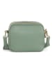 Anna Morellini Leder-Umhängetasche "Aldina"  in Grün - (B)22 x (H)18 x (T)11 cm