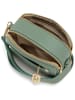 Anna Morellini Leder-Umhängetasche "Aldina"  in Grün - (B)22 x (H)18 x (T)11 cm