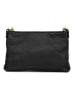 Anna Morellini Leder-Schultertasche "Sancia" in Schwarz - (B)25 x (H)16 x (T)4 cm