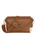 Anna Morellini Leren schoudertas "Terina" lichtbruin - (B)24 x (H)16 x (D)6,5 cm