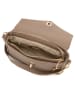 Anna Morellini Leder-Umhängetasche "Terina" in Taupe - (B)24 x (H)16 x (T)6,5 cm