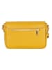 Anna Morellini Leren schoudertas "Terina" geel - (B)22 x (H)16 x (D)6,5 cm