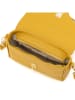 Anna Morellini Leder-Umhängetasche "Terina" in Gelb - (B)22 x (H)16 x (T)6,5 cm