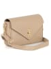 Anna Morellini Skórzana torebka "Terina" w kolorze beżowym - 22 x 16 x 6,5 cm
