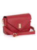 Anna Morellini Leren schoudertas "Terina" rood - (B)24 x (H)16 x (D)6,5 cm