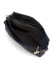 Anna Morellini Leder-Umhängetasche "Luigina" in Dunkelblau - (B)25 x (H)16 x (T)7 cm