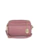 Anna Morellini Leder-Umhängetasche "Tabita" in Altrosa - (B)22 x (H)15 x (T)10 cm