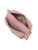 Anna Morellini Skórzana torebka "Tabita" w kolorze szaroróżowym - 22 x 15 x 10 cm