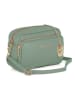 Anna Morellini Leren schoudertas "Tabita" mintgroen - (B)22 x (H)15 x (D)10 cm