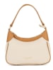 Anna Morellini Leren schoudertas "Sabbatina" beige/camel - (B)30 x (H)20 x (D)12 cm