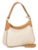 Anna Morellini Leder-Schultertasche "Sabbatina" in Beige/ Camel - (B)30 x (H)20 x (T)12 cm
