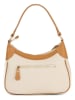 Anna Morellini Leren schoudertas "Sabbatina" beige/camel - (B)30 x (H)20 x (D)12 cm