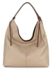Anna Morellini Skórzana torebka "Samuela" w kolorze beżowym - 38 x 30 x 10 cm