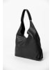 Anna Morellini Leder-Schultertasche "Nicolina" in Schwarz - (B)41 x (H)42 x (T)11 cm