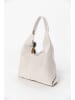 Anna Morellini Leder-Shopper "Nicolina" in Creme - (B)41 x (H)42 x (T)11 cm