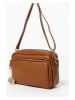 Anna Morellini Skórzana torebka "Colomba" w kolorze jasnobrązowym - 22 x 15 x 10 cm