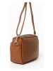 Anna Morellini Leder-Umhängetasche "Colomba" in Hellbraun - (B)22 x (H)15 x (T)10 cm